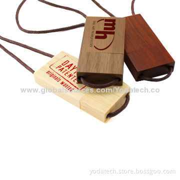 Wooden gift USB flash drive, fully adjustable